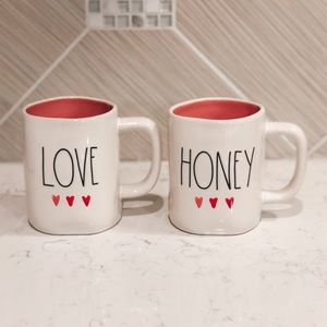 Rae Dunn “Love” and “Honey” Mugs